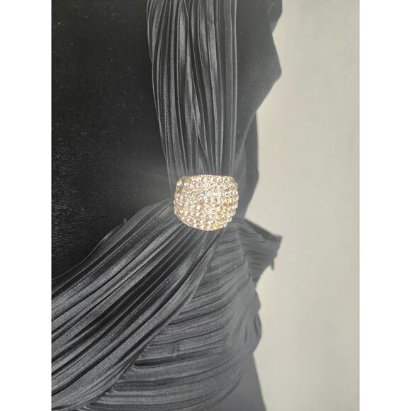 Vintage Maria Bonita Dress Womens M Black Evening Sexy elegant classic romantic - Picture 5 of 12